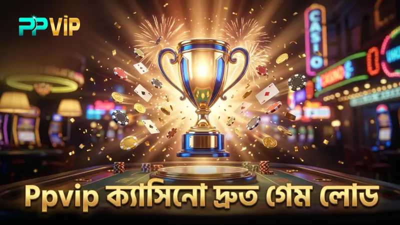 Ppvip ক্যাসিনোর গেম লোডিং স্পিড দ্রুত যাচাই করুন