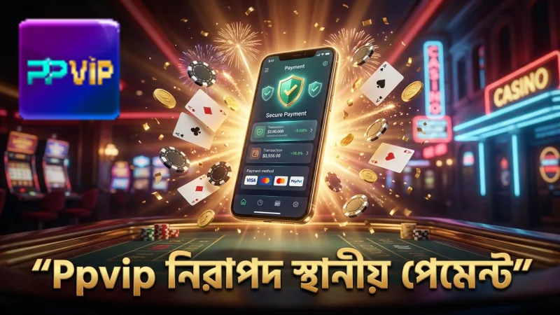 Ppvip এর স্থানীয় পেমেন্ট সিস্টেমে দ্রুত ও নিরাপদ লেনদেন সম্ভব।