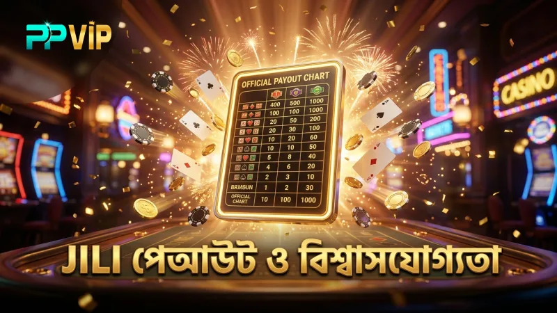 JILI-এর অফিসিয়াল পেআউট চার্টের ভিত্তিতে গেমের বিশ্বাসযোগ্যতা।